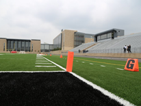 Dunbar High School's New Stadium and Athletic Field viewed from the Goal Line