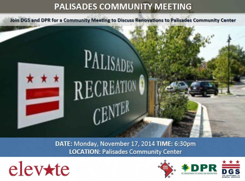 Palisades Recreation Center Community Meeting November 17, 2014 at 6:30 pm (Download an accessible version, below)