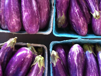 Eastern Market, DC - Eggplants Display