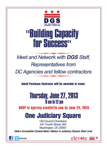 Building Capacity for Success flyer