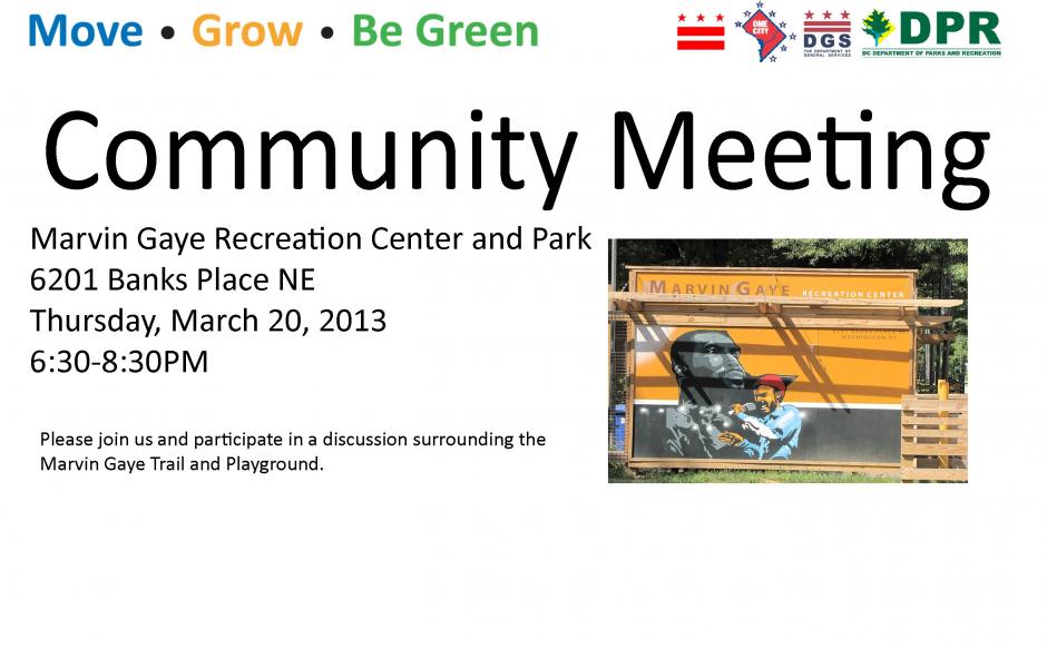 Marvin Gaye Park Community Meeting (Thurs March 20, 2014)