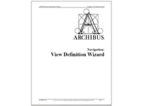 Archibus - 8210 - Navigation: View Definition Wizard cover