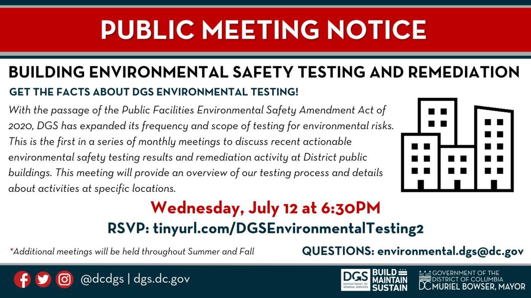DGS Public Building Environmental Safety Testing and Remediation: July 2023