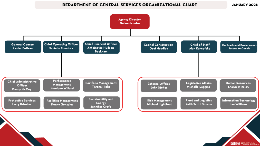 DGS Organization chart
