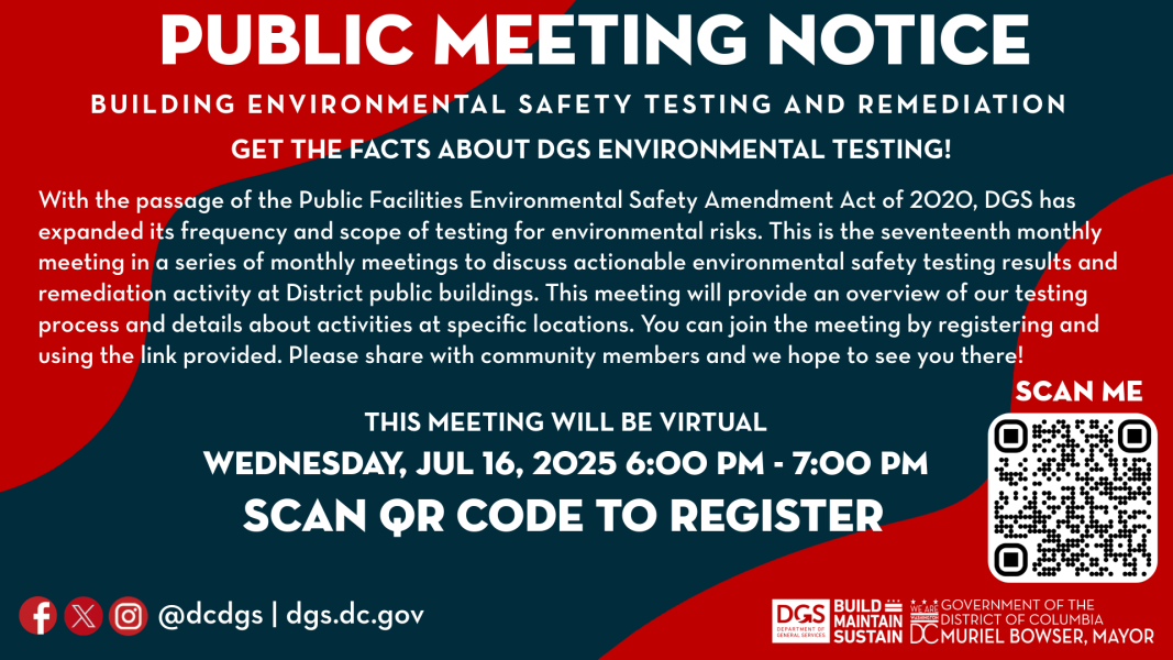DGS Public Facilities Environmental Safety Meeting : JULY, 2025