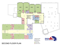 Hearst Elementary School Architects Rendering - Second Floor Plan