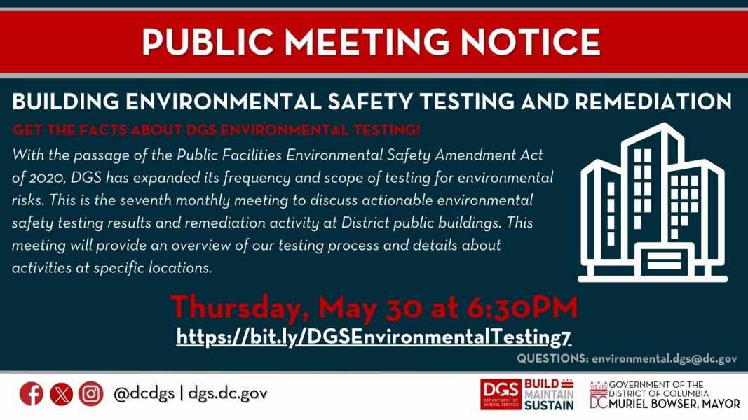 UPDATED DGS Public Facilities Environmental Safety Meeting : May 2024
