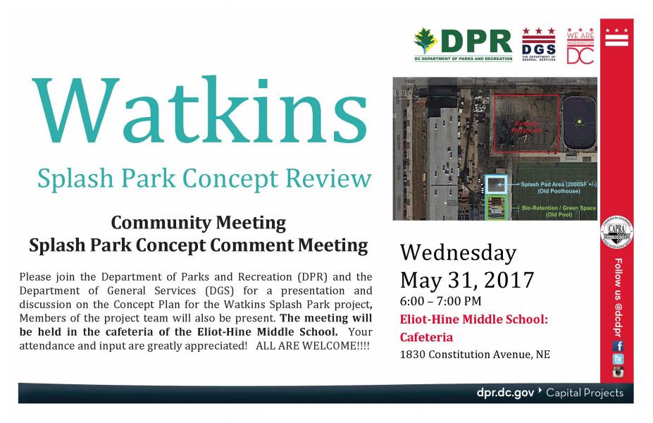Watkins Splash Park Community Meeting