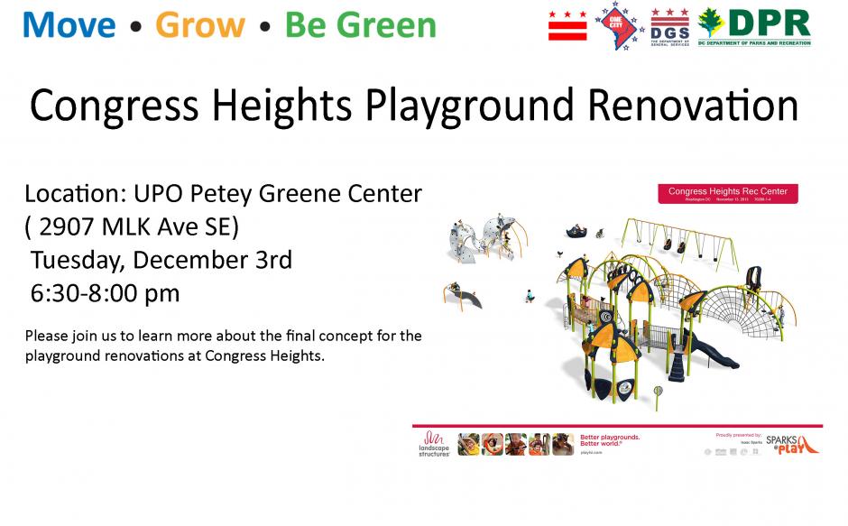 Congress Heights Playground Renovation Meeting