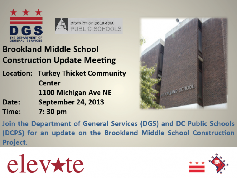 Brookland Middle School Construction Update Meeting