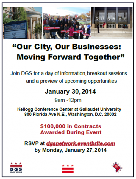 Our City, Our Businesses - Moving Forward Together flyer