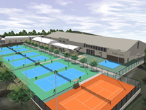 Southeast Tennis and Learning Center Project site rendering