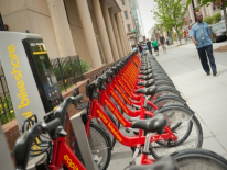 DC Bikeshare BIkes in their rack