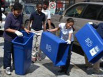 School children involved with the DCPS Recycles! program