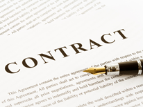 Contract and pen