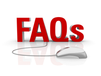 FAQs logo with computer mouse