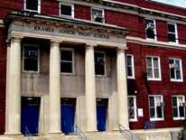 Kramer Middle School - building entrance